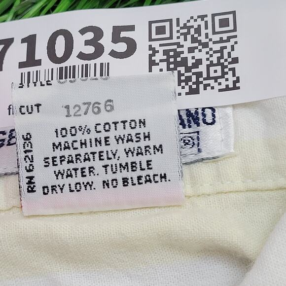 Vintage 90s GUESS Stripes Button Shirt Womens L 21x29 White Yellow - Picture 7 of 13